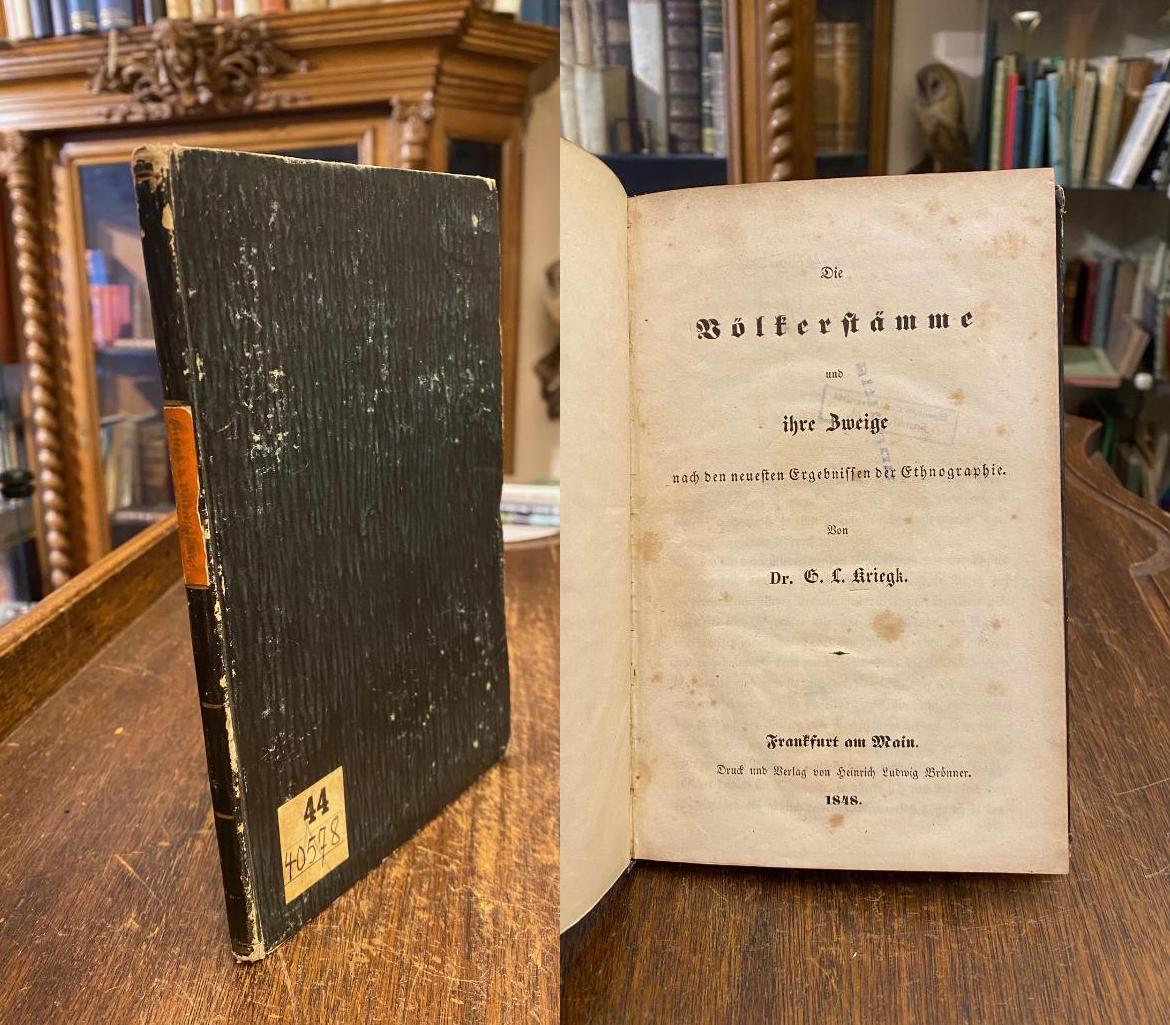 Kriegk, Die Völkerstämme und ihre Zweige nach den neuesten Ergebnissen der Ethno