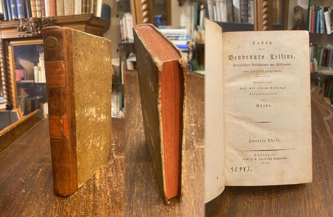 Goethe, Leben des Benvenuto Cellini, florentinischen Goldschmieds und Bildhauers