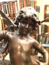 Moreau, 'Cupidon' : Prächtige ausdrucksstarke Figur des geflügelten Amor,
