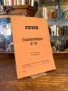 Fahr, Fahr Einachsschlepper KT 10 : Betriebsanleitung und Ersatzteilliste.